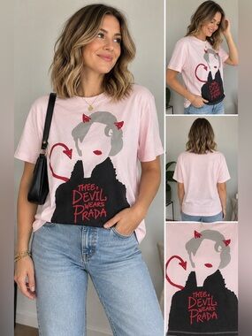 The Devil Wears Prada Pink Graphic T-Shirt Women’s Medium New no tag